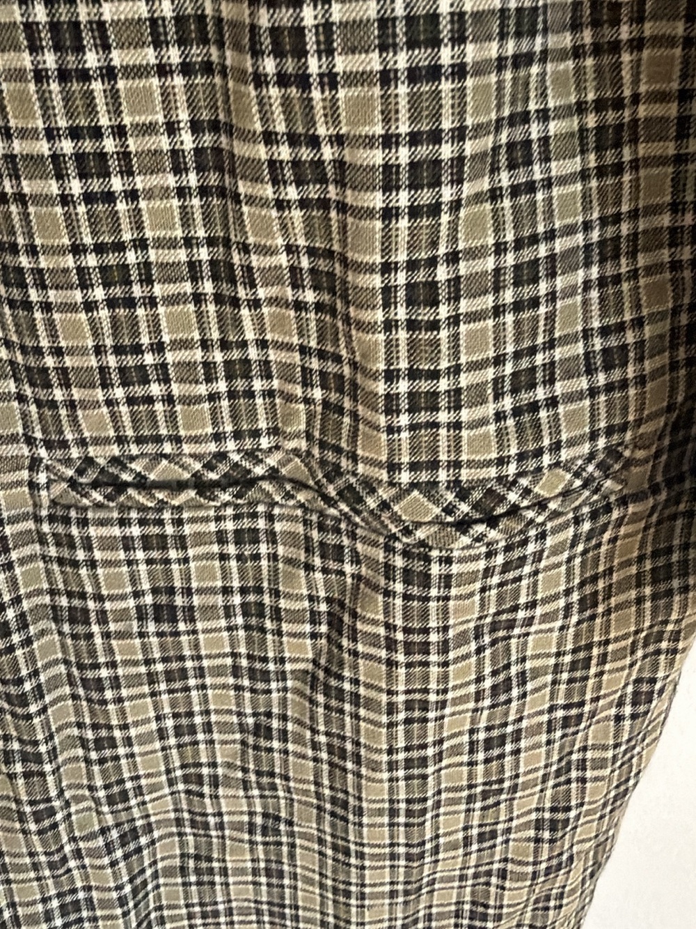Vintage Sag Harbor Plaid Linen Blazer 90s Grunge Academia Jacket - Size 18 - Picture 5 of 8